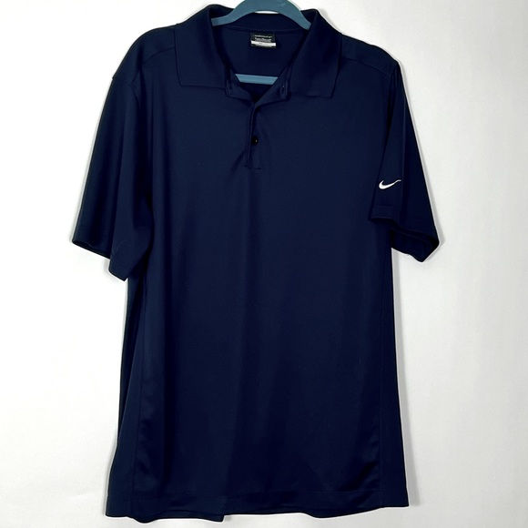 Nike Shirts Mens Nike Golf Polo Sz Xl Drifit Navy Blue Preowned No